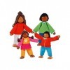 Goki- Famille de Couleurs Flexibles Poupée bébé, 51495, Multicolore