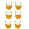 Amosfun 6 Pcs Tasse De Bière Tasses De Maison De Poupée Tasses Miniatures en Résine Modèle De Tasse De Bière avec De La Bière