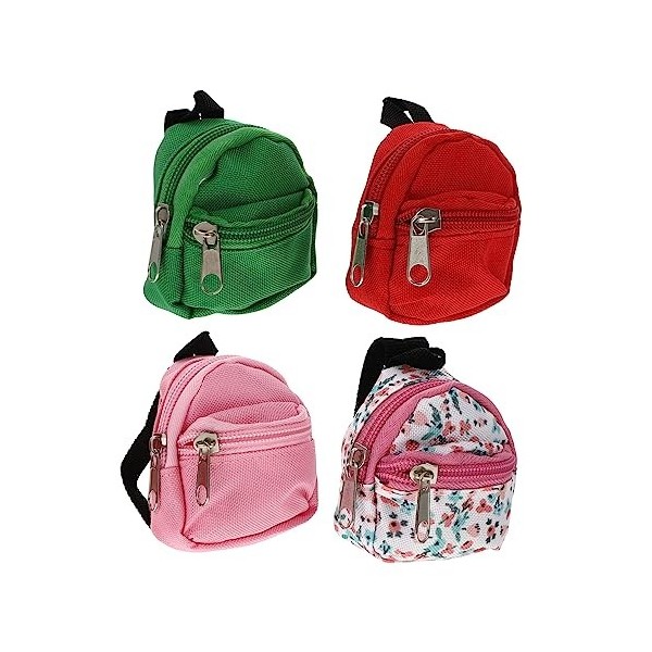 Totority Jouets 4 Pièces Sacs À Mini Poupée Sac À Sac À Sac À Poupée Sac Jouets Maison De Poupée Décoration Ornement Micro Sc