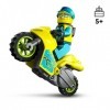 LEGO City Stuntz 60358 La Cyber Moto de Cascade, Jouet Véhicule pour Effectuer des Sauts et des Figures, Jeu pour Garçons et 
