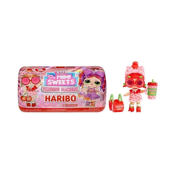 LOL Surprise Loves Mini Sweets Series X Haribo - Emballage Distributeur Automatique - Comprend 7 Surprises, des Accessoires e