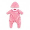 Corolle - Pyjama Rose et Bonnet, vêtements, pour Poupon 30cm, dès 18 Mois, 9000110620