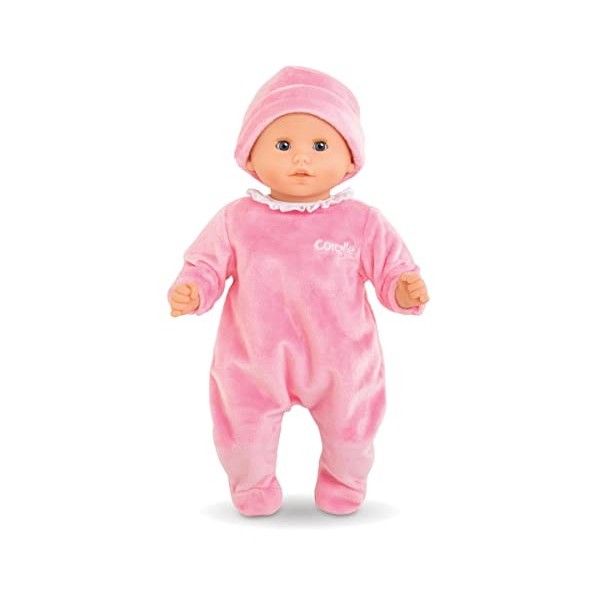 Corolle - Pyjama Rose et Bonnet, vêtements, pour Poupon 30cm, dès 18 Mois, 9000110620