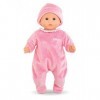 Corolle - Pyjama Rose et Bonnet, vêtements, pour Poupon 30cm, dès 18 Mois, 9000110620