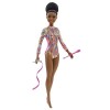 Barbie Métiers de Rêve coffret poupée gymnaste brune en justaucorps, accessoires inclus, jouet pour enfant, GTW37