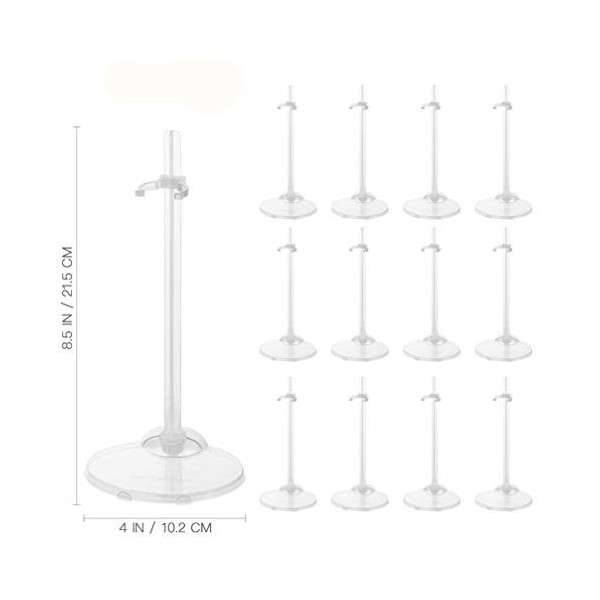 NUOBESTY 15 Pièces Supports De Poupée Poupées Figurines Présentoir Support De Poignet Réglable pour Accessoires De Décoration