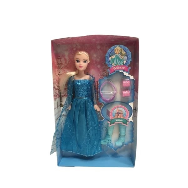 Poupée princesse des neiges poupée Reine des glaces La Reine des Neiges avec accessoires poupée avec cheveux longs et accesso