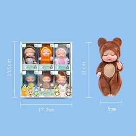 Jouet de Poupée, Réaliste Poupée Fille Simulation Nouveau-Né Bébé Poupée, Bébé Réaliste Poupon Interactif Jouet avec Cheveux 