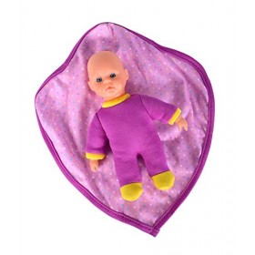 Simba Laura Lovely 105010005 Poupée Souple enveloppée dans Une Jolie Couverture doudoue, 15 cm, poupée de Jeu, poupée bébé à 
