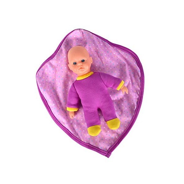 Simba Laura Lovely 105010005 Poupée Souple enveloppée dans Une Jolie Couverture doudoue, 15 cm, poupée de Jeu, poupée bébé à 