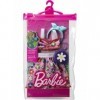 Barbie Fashion Pack - HJT21 - Tenue de vêtements pour poupée - Haut et Jupe à Fleur, Sac à Main et Bandana