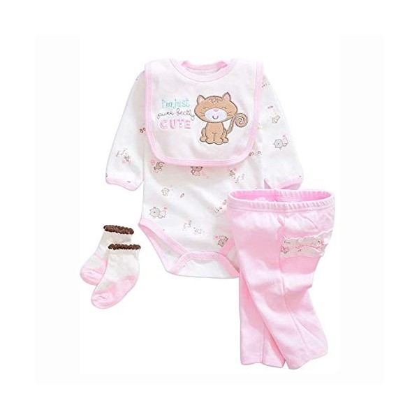 LLX Mode Nouveau-né Vêtements Bébé Reborn Bébé Fille Vêtements De Poupée pour 20-22 Pouces 50-55 Cm Poupée Cadeaux,M