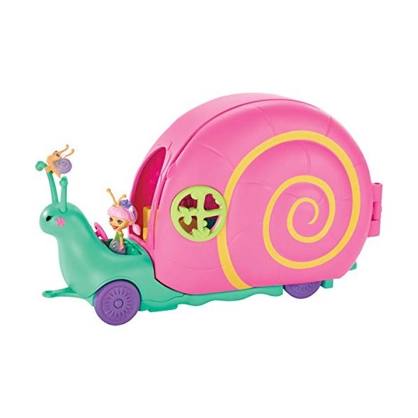 Enchantimals GCT42 Slow-Mo Camper Vehicle Playset With Saxon Snail Doll