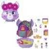 Polly Pocket Mini-Univers Coffret Aventures Du Lama Avec 2 Mini-Figurines Et 13 Accessoires, Jouets De Voyage, Jouet Enfant, 