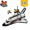 LEGO 31117 Creator 3-en-1 LAventure en Navette Spatiale Jouet Fusée Enfant et Atterrissage Lunaire – Construction de Véhicul