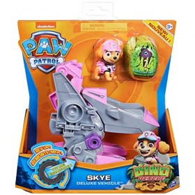 La Pat Patrouille - 6056930 - Jeu Jouet enfant - Véhicule + Figurine Dino Rescue - Figurine Paw Patrol - Modèle Aléatoire