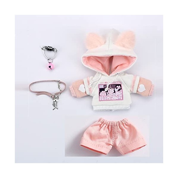Generic OB11 vêtements Chat Pull à Capuche Manteau pour OB, Molly,GSC, YMY, 1/12bjd poupée vêtements Accessoires OB vêtements