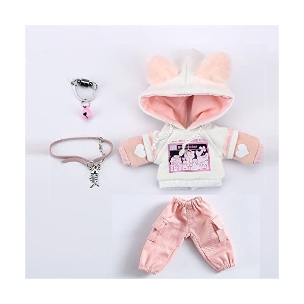 Generic OB11 vêtements Chat Pull à Capuche Manteau pour OB, Molly,GSC, YMY, 1/12bjd poupée vêtements Accessoires OB vêtements