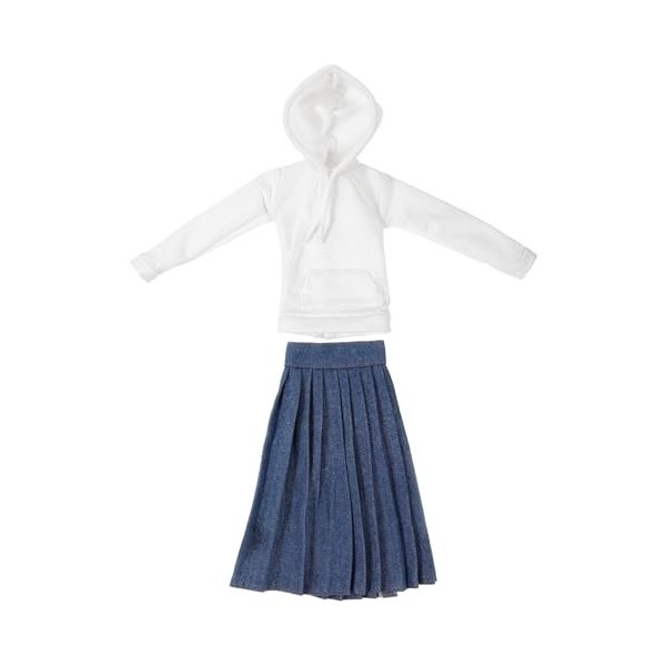 ibasenice Ensemble De Vêtements De Mini Poupée Petit Sweat À Capuche avec Jupe Plissée Tenue De Poupée Bjd Faite À La Main po