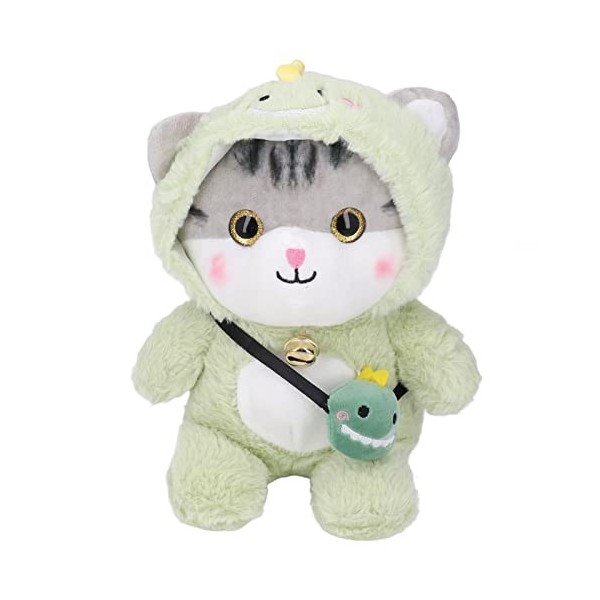 Mokernali Belle Poupée De Chat en Peluche, Peluche Douce Et Pelucheuse en Coton PP, Jouet en Peluche en Forme De Carton, Orei