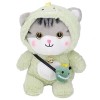 Mokernali Belle Poupée De Chat en Peluche, Peluche Douce Et Pelucheuse en Coton PP, Jouet en Peluche en Forme De Carton, Orei