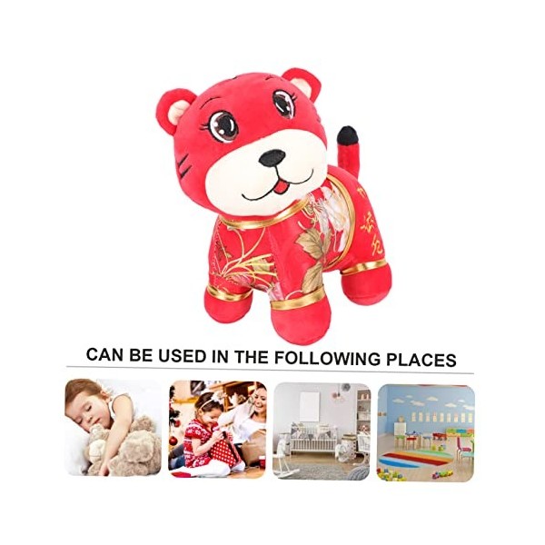 Yardwe 1Pc Enfant Décorations Ensemble Blush Décor De Maison Combo Plaque Chine Poupées en Peluche Enfant en Bas Âge Rempliss