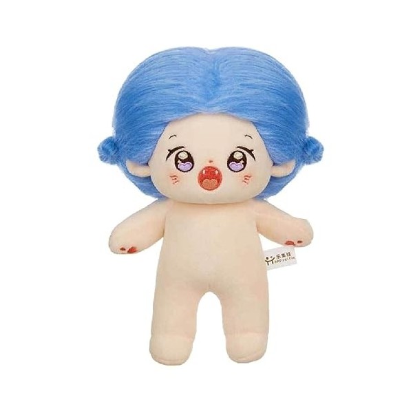 KieTeiiK Poupée en Peluche Lifelike-Reborns pour Enfants Poupée Nue 8 Pouces avec Cheveux Poupée Douce en Peluche Décoration 