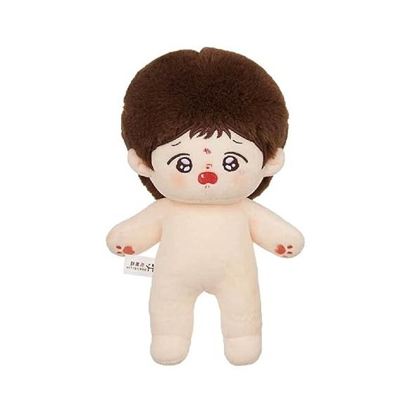 KieTeiiK Poupée en Peluche Lifelike-Reborns pour Enfants Poupée Nue 8 Pouces avec Cheveux Poupée Douce en Peluche Décoration 