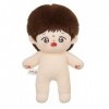 KieTeiiK Poupée en Peluche Lifelike-Reborns pour Enfants Poupée Nue 8 Pouces avec Cheveux Poupée Douce en Peluche Décoration 