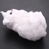 Vklopdsh Peluche réaliste douce en peluche blanche chat persan jouet chat poupée décoration de table enfants filles