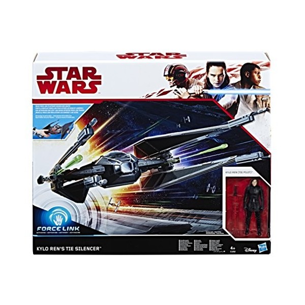 Star Wars Episode 8- C1252EU40 - Véhicule - Tie Silencer et Figurine Kylo Ren - 10 cm