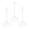 ibasenice 3 Pièces Cintre De Poupée Poupées Miniatures Support Miniature Accessoires Blancs Support De Robe De Poupée Mini Ma