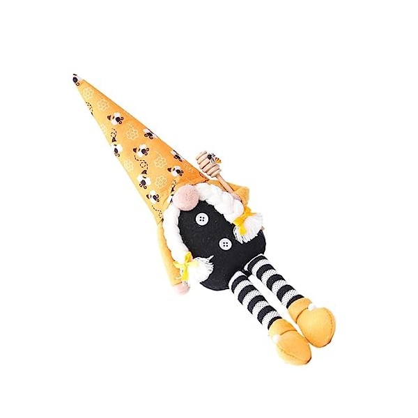 Toyvian 1Pc Abeille Poupée sans Visage Décorations De Bureau en Peluche Bébé Poupée Abeille en Peluche Chef Gnomes Abeille Fe