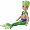 Barbie Dreamtopia Chelsea Merboy Doll, 6.5-inch, Green