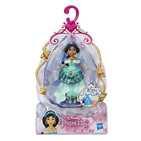 Hasbro - Dinsey Princesse - Royal Clips - E3089 - Poupée Jasmine Aladdin + Jupe à Clips - 10 cm - Neuf