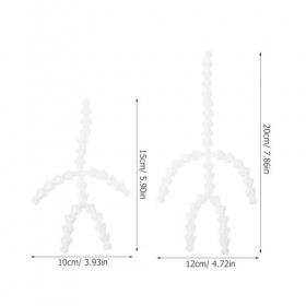 LALAFINA Articulations Mobiles 2 Pièces Poupée Corps Joint Squelette Figure Squelette Mobile Joint en Plastique Jeton Rotule 
