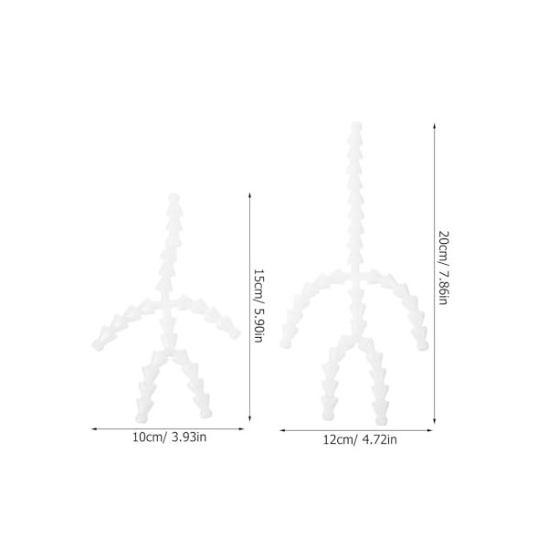 LALAFINA Articulations Mobiles 2 Pièces Poupée Corps Joint Squelette Figure Squelette Mobile Joint en Plastique Jeton Rotule 