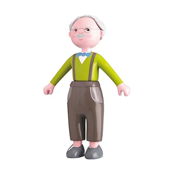 HABA Little Friends Grandpa Kurt 4.5 Bendy Doll Grandfather Figure