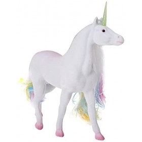 GINMAR S.R.L. UNIPERSONALE- Unicorno CRINIERA ARCOB.50948 Poupées et Accessoires, 50948, Multicolore