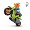 LEGO City Stuntz 60356 La Moto de Cascade de l’Ours, Jouet pour Effectuer des Sauts et des Figures, Jeu pour Garçons et Fille