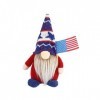 Abaodam 1Pc Poupée sans Visage GNOME Figurine Statue Président Élection Décoration GNOME Vacances Gnomes Fête Drapeau América