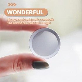 Beavorty Assiette en Céramique Blanche Plat Bol Maison de Poupée Miniatures Nourriture Accessoires de Cuisine 5 Pièces