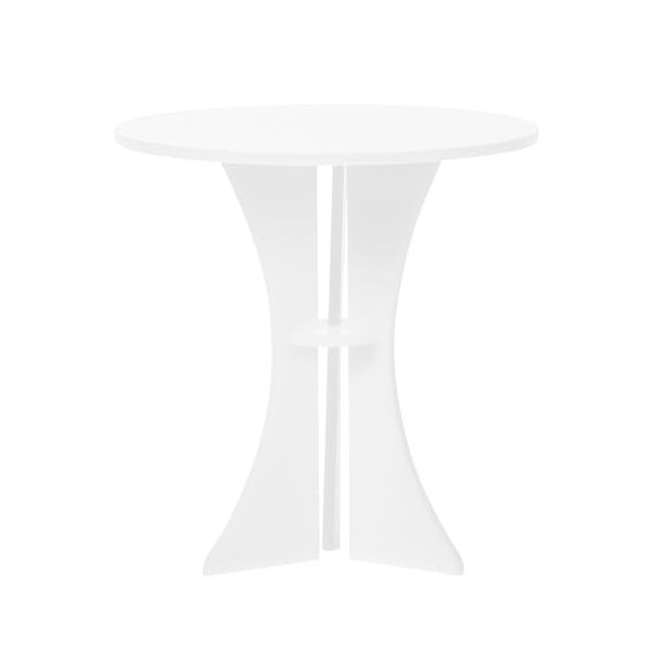 PRETYZOOM 1:12 Table Ronde Miniature en Acrylique pour Maison De Poupée Table Dappoint Meuble Dappoint Modèle De Table À Th