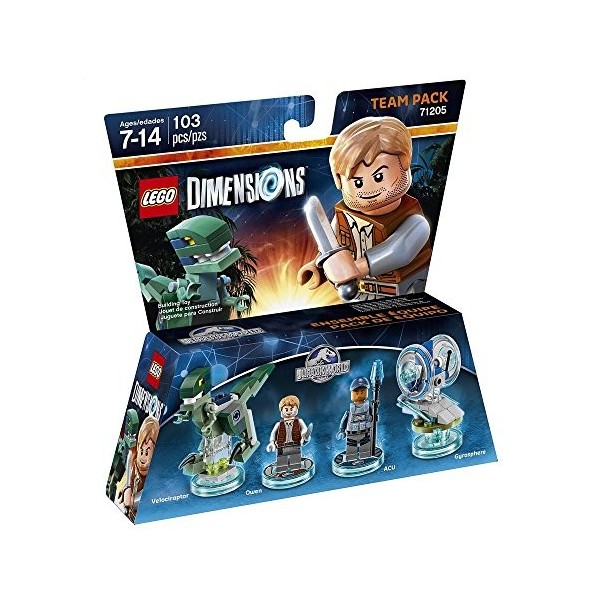 Figurine Lego Dimensions - Owen & Trooper - Jurassic World : Pack Equipe