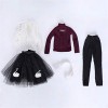 Jilibaba Vêtements de poupée, manteau de vêtements de vêtements de vêtements de sport pour 60 cm BJD poupée costume cadeau