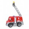 LENA 04457 Véhicule de Pompiers Truxx avec Figurine Jouet, Camion de Pompiers avec échelle de Sauvetage, Camion de Pompiers a