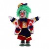 perfk Poupée en Porcelaine Drôle de Clown avec Décor de Cadeau de Noël Coloré Costume 4