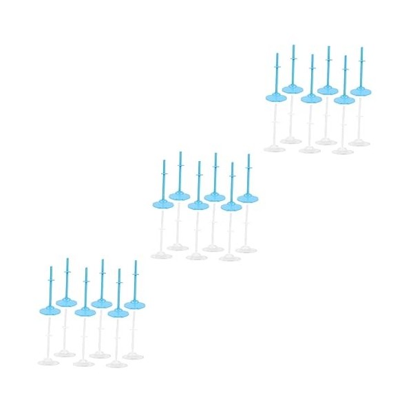 ibasenice 20 Pièces Poupées Miniatures Mini Jouet Miniatures Fille Jouet Figure Support De Poupée Jouet De Poupée Support Fix