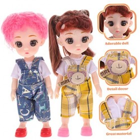 Toyvian 1 Jeu Poupée De Couple Figurine Couple Miniature Statue De Filles Garçon Jouet De Poupée pour Enfants Jouets De Jeu D