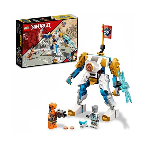LEGO 71761 Ninjago L’Évolution Robot De Puissance De Zane, Jouet pour Enfants +6 Ans avec Figurines Serpent, Bataille Ninja a